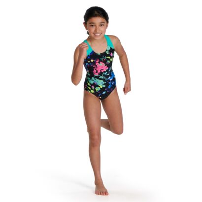 Speedo Junior Digital Placement Splashback Swimsuit