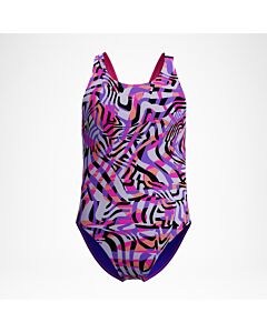 Speedo Girls Digital Allover Leaderback Swimsuit