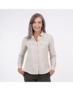 African Nature Ladies Tech Long Sleeve Shirt