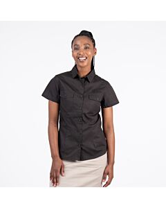African Nature Ladies Poplin Short Sleeve Shirt