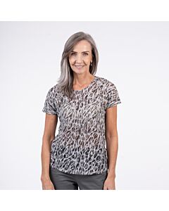 African Nature Ladies Burnout Tee