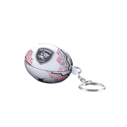 Gilbert Rugby Sharks Supporter Keyring