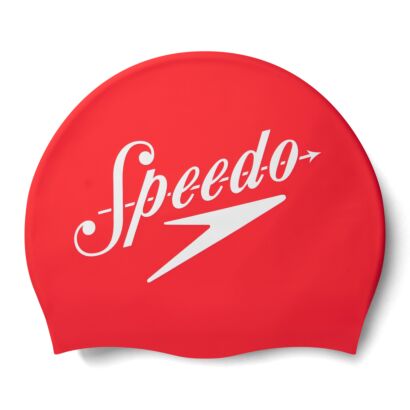 Speedo Printed Logo Silicone Cap