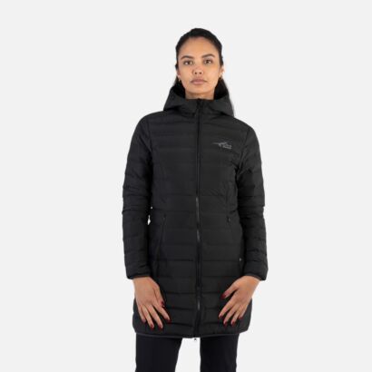 Ladies Hooded Downtown Puffer Seal Parka