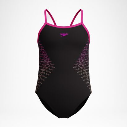 Speedo Girls Placement Muscleback Swimsuit