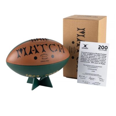 Gilbert Rugby Leather 200 Limited Edition Rugby Ball