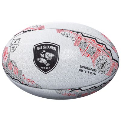 Gilbert Rugby Sharks Supporter Rugby Ball