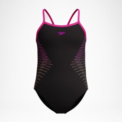 Speedo Girls Placement Muscleback Swimsuit